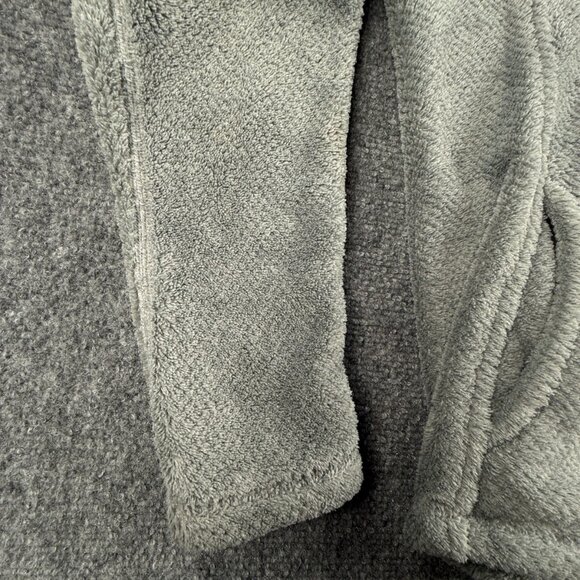Patagonia Fleece Jacket Girls Youth Size 2XL 16-18 Gray Pink Fuzzy Soft Snap - Picture 15 of 16